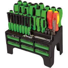 Lot de 101 Tournevis et Embouts avec Support - Outils Complets pour Bricolage - Pratique et Polyvalent - D-Work