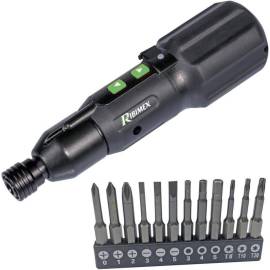 Tournevis à Batterie 3,7V – 12 Pièces – Pratique et Polyvalent – Idéal pour les Réparations - RIBIMEX