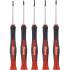 Lot de 5 Tournevis de Précision Aimantés - Embouts Assortis - Pratique et Efficace - Fiable - D-Work