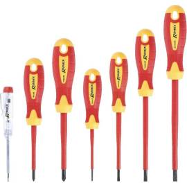 Lot de 7 Tournevis Électricien VDE – Outils de Précision – Sécurité et Efficacité - RIBIMEX
