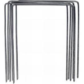 Agrafes Toile de Paillage x10 H250 x L200 mm - D.4 mm - Fixation Efficace - D-Work