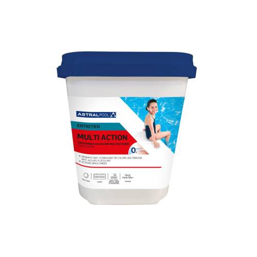 Produit Multiactions 1,25 KG - Traitement Piscine Polyvalent - ASTRALPOOL
