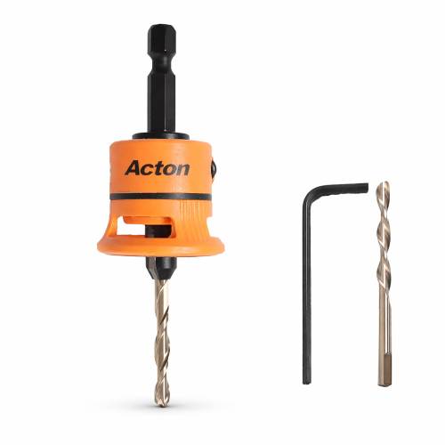 Fraise HSS Ø4 mm avec 1 Foret et 1 Clé Allen - ACTON