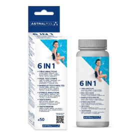 Bandelettes 6 En 1 Pour Piscine - Test Eau Rapide Et Précis - ASTRALPOOL