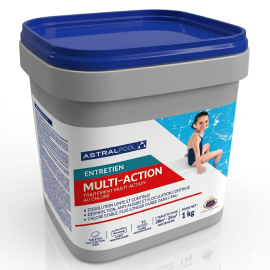 Multiactions 1 kg - Low Boric 0,3% - Traitement Piscine Efficace et Sécurisé - ASTRALPOOL