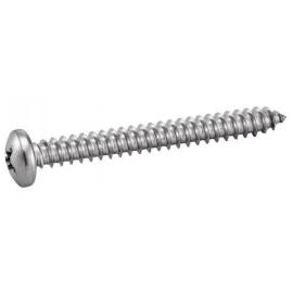 200 Vis à Tôle Tête Cylindrique Large Phillips 3.5 x 6.5 mm - DIN 7981 - Inox A2 - D-Work