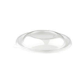 50 Couvercles pour Boîtes à Salade Rondes 1000, 750, 480ml D. 150 mm en cristal PET - D-Work
