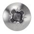 200 Vis à tôle tête cylindrique large 5,5x45 mm - Inox A2, norme DIN 7981 - Résistantes et durables - ACTON