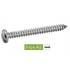 200 Vis à tôle tête cylindrique large fendue 3,5x16 mm - Inox A2, norme DIN 7971 - Résistantes et durables - ACTON