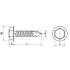 500 Vis Autoperceuses Tête Hexagonale à Embase Crantée 3.5 x 19 mm - DIN 7504 K - ISO 15480 - Acier Zn - D-Work