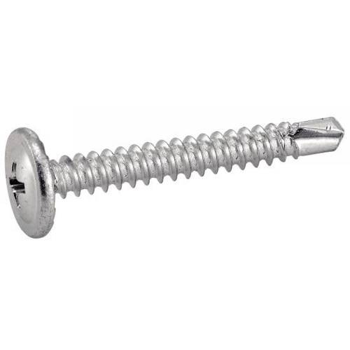 500 Vis autoperceuses tête cylindrique crantée 4,2x25 mm - Acier zingué - Fixation rapide et durable - ACTON