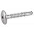 250 Vis autoperceuses tête cylindrique crantée 4,8x25 mm - Acier zingué - Empreinte carrée - ACTON