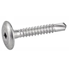 250 Vis autoperceuses tête cylindrique crantée 4,8x25 mm - Acier zingué - Empreinte carrée - ACTON