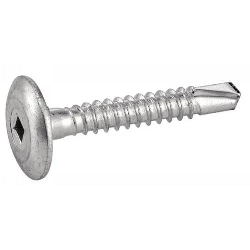 250 Vis autoperceuses tête cylindrique crantée 4,8x25 mm - Acier zingué - Empreinte carrée - ACTON