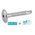 250 Vis autoperceuses tête cylindrique crantée 4,8x32 mm - Acier zingué - Empreinte carrée - ACTON