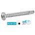 250 Vis Autoperceuses Tête Cylindrique Six Lobes 6.3 x 38 mm - DIN 7504 M - Acier Zn - D-Work