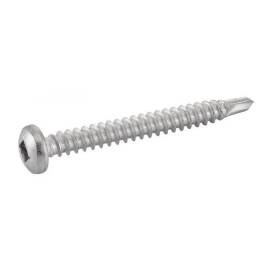200 Vis autoperceuses tête cylindrique carrée 4,8x32 mm - Inox A2, norme DIN 7504 M - Résistantes et durables - ACTON