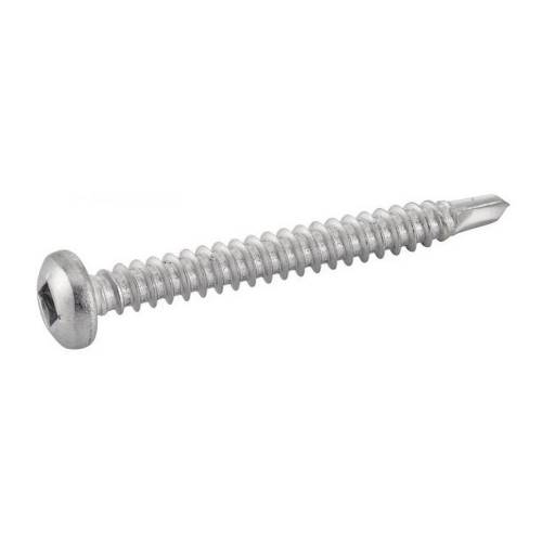 200 Vis autoperceuses tête cylindrique carrée 4,8x45 mm - Inox A2, norme DIN 7504 M - Résistantes et durables - ACTON