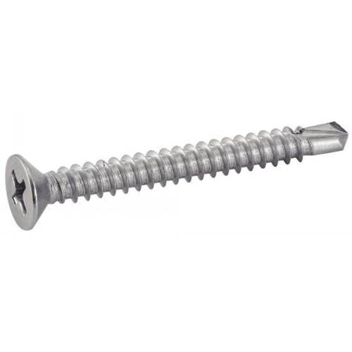 200 Vis Autoperceuses Tête Fraisée Pozidriv 3.5 x 19 mm - DIN 7504 O - ISO 15482 - Inox A2 - D-Work