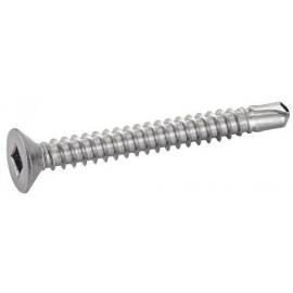 200 Vis autoperceuses tête fraisée carrée 3,5x13 mm - Inox A2, norme DIN 7504 O - Résistantes et durables - ACTON