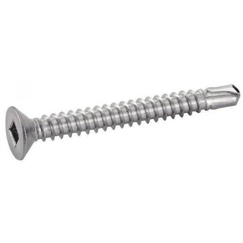 200 Vis autoperceuses tête fraisée carrée 3,5x16 mm - Inox A2, norme DIN 7504 O - Résistantes et durables - ACTON