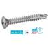 500 Vis Autoperceuses Tête Fraisée Bombée Phillips 4.2 x 32 mm - DIN 7504 R - ISO 15483 - Acier Zn - D-Work