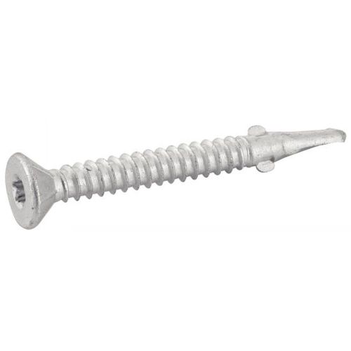 100 Vis autoperceuses à ailettes 5,5x85 mm - Tête fraisée crantée six lobes - Bi-metal A2 - ACTON