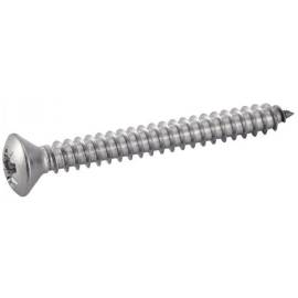 200 Vis à tôle tête fraisée bombée Pozidrive 3,5x25 mm - Inox A2, norme DIN 7983 - Résistantes et durables - ACTON