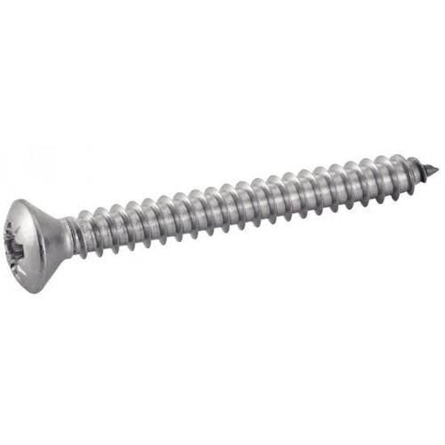 200 Vis à tôle tête fraisée bombée Pozidrive 3,5x9,5 mm - Inox A2, norme DIN 7983 - Résistantes et anticorrosion - ACTON