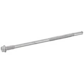 100 Vis autoperceuses tête hexagonale embase double filet 6,3x75 mm - Bi-metal A2 - Haute performance - ACTON