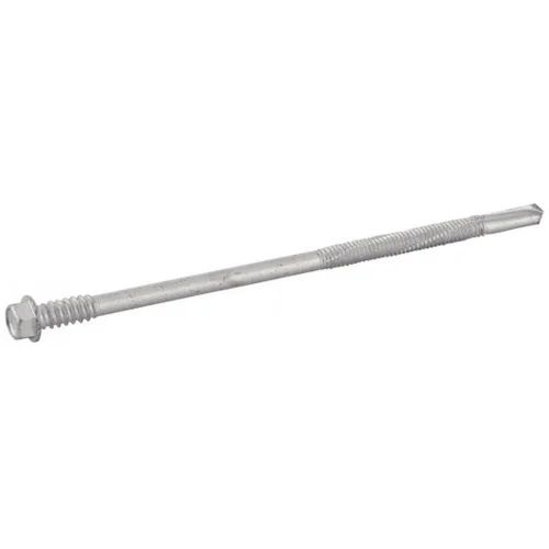 100 Vis autoperceuses tête hexagonale 6,3x170 mm - Bi-metal A2 - Double filet, pointe 5 - ACTON