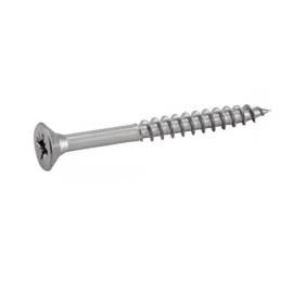 200 Vis pour Bois Aggloméré Tête Fraisée Pozidriv Filetage Partiel 4.5 x 40/24 mm - Inox A2 - D-Work