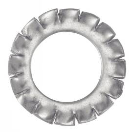 200 Rondelles Eventail à Dentures Extérieures Az 3 mm - DIN 6798 A - NFE27-624 - UNI 8842 - Inox A4 - D-Work