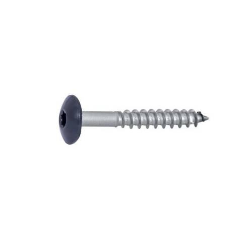 100 Vis de façade tête cylindrique extra large 4,8x38 mm - Inox A2 - Six lobes - ACTON