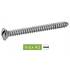 200 Vis à tôle tête fraisée bombée 3,9x9,5 mm - Inox A2, norme DIN 7973 - Résistantes et durables - ACTON