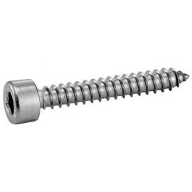 200 Vis à Tôle Tête Cylindrique Six Pans Creux 4.8 x 32 mm - Inox A2 - D-Work