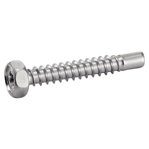 200 Vis à Tôle Tête Hexagonale Pozidriv avec Bout Pilote 4.8 x 24/20 mm - Inox A2 - D-Work