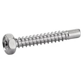 200 Vis à Tôle Tête Hexagonale Pozidriv avec Bout Pilote 4.2 x 30/24 mm - Inox A2 - D-Work