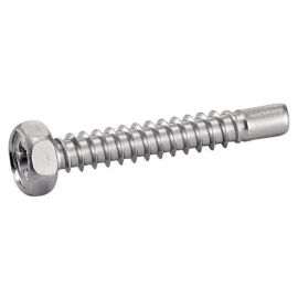 200 Vis à tôle tête hexagonale Pozidrive 4,8x30/24 mm - Inox A2 - Bout pilote - ACTON