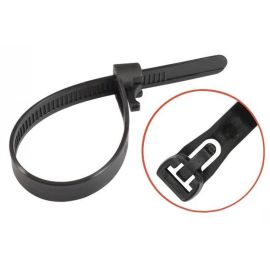 50 Lien nylon 6.6 blanc réouvrable 7,6x200 mm - Nylon 6.6 - Fixation pratique et réutilisable - ACTON