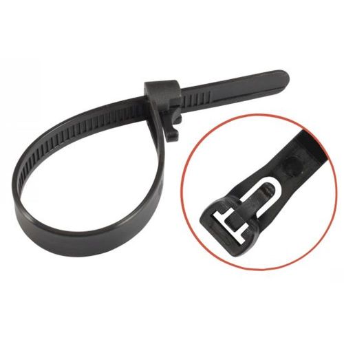 50 Lien nylon 6.6 blanc réouvrable 7,6x200 mm - Nylon 6.6 - Fixation pratique et réutilisable - ACTON