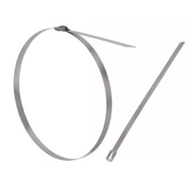 100 Liens extra plats 4,45x200 mm - Inox A2 - Résistants et durables - ACTON