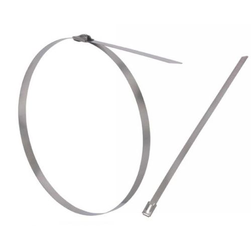 100 Liens extra plats 4,45x200 mm - Inox A2 - Résistants et durables - ACTON