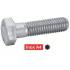 10 Vis à Métaux Tête Hexagonale Filetage Partiel 30 x 100 mm - DIN 931 - Inox A4 - D-Work