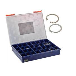 Coffret 1600 Pcs Circlips Intérieur Extérieur 5 à 47 mm - Inox - D-Work