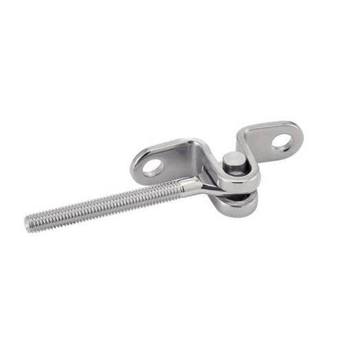 5 Embouts Filetés Mural Articule Pas à Gauche 8 mm - Inox A4 - D-Work