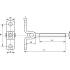 5 Embouts filetés muraux articulés 6 mm - Inox A4 - Pas à gauche - ACTON