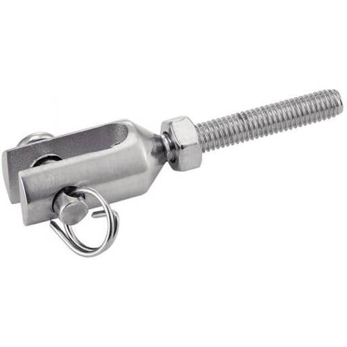 5 Embouts filetés à chape usinée pas à gauche 5 mm - Inox A4 - Précision et durabilité - ACTON