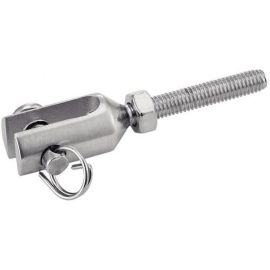 5 Embouts filetés à chape usinée pas à gauche 6 mm - Inox A4 - Petit modèle - ACTON