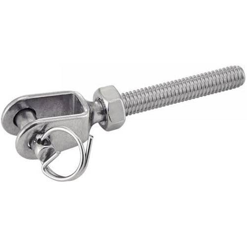 5 Embouts filetés à chape soudée pas à gauche 5 mm - Inox A4 - Petit modèle - ACTON
